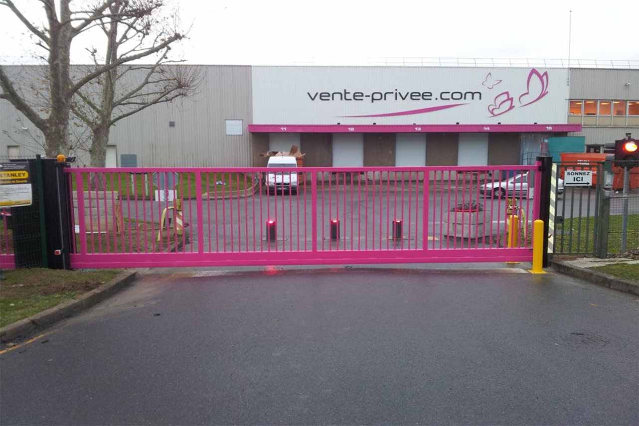 METAL GARDEN Barreaudage Rond portail autoporté 4000x1200