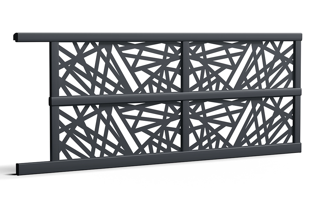 Préfalu Portails coulissants aluminium Marcy portail droit