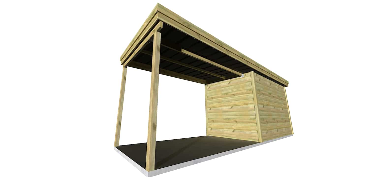 Abri Français Gamme Origine Pool House 17m2 abri jardin bois autoclave