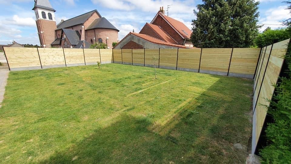 Abri Français Clôture Bois clôture extérieure pin vert 1,82 m