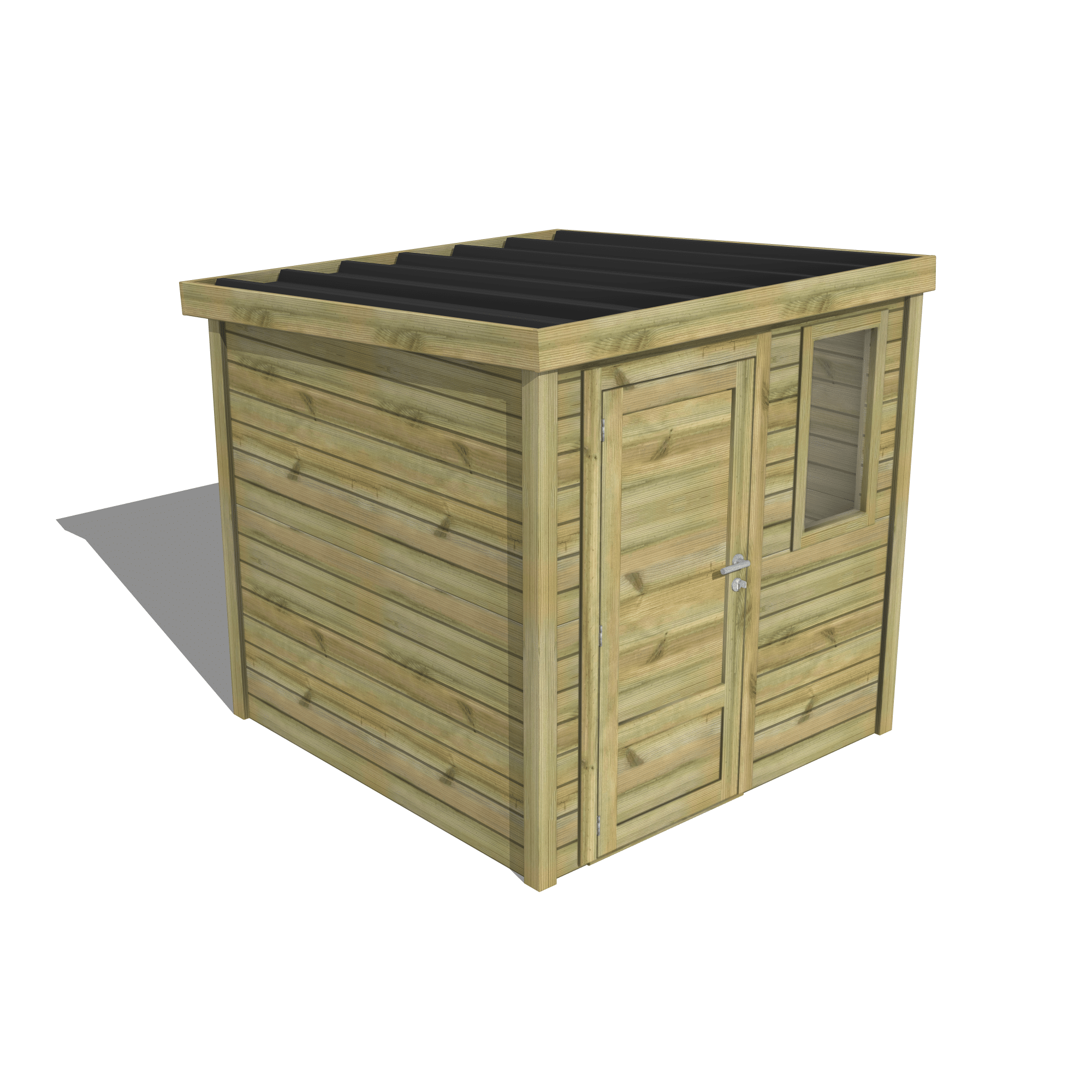 Abri Français Essentiel Abri de jardin 4,1m² porte pleine
