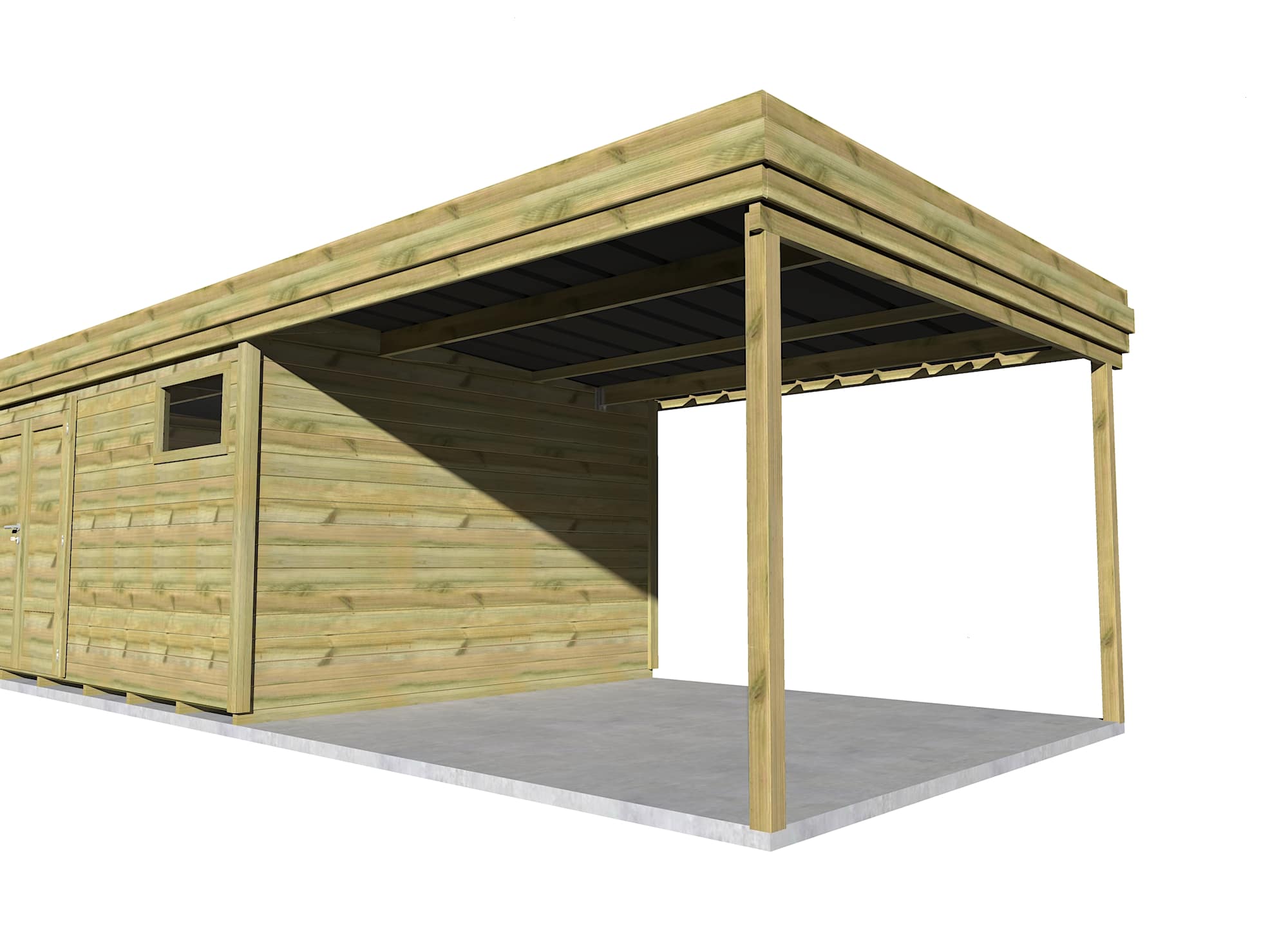 Abri Français Gamme Origine 4,2x3,3 m atelier extérieur 29,5 m²