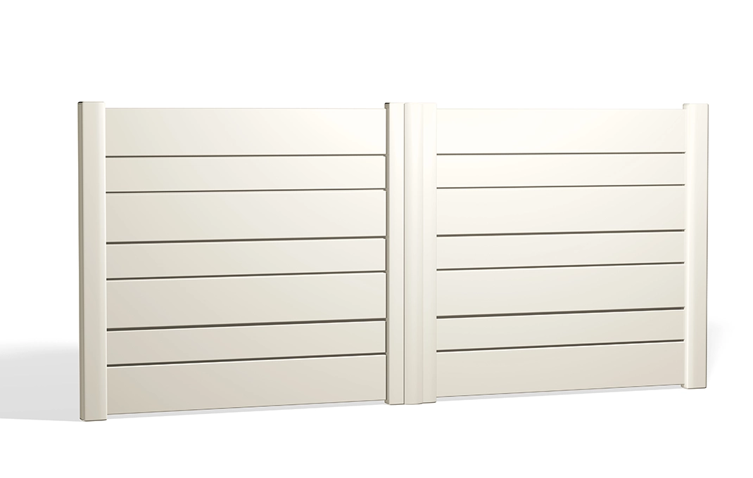 Préfalu PILAT portail battant aluminium plein