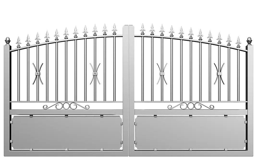 Préfalu Braie portail battant aluminium pour jardin