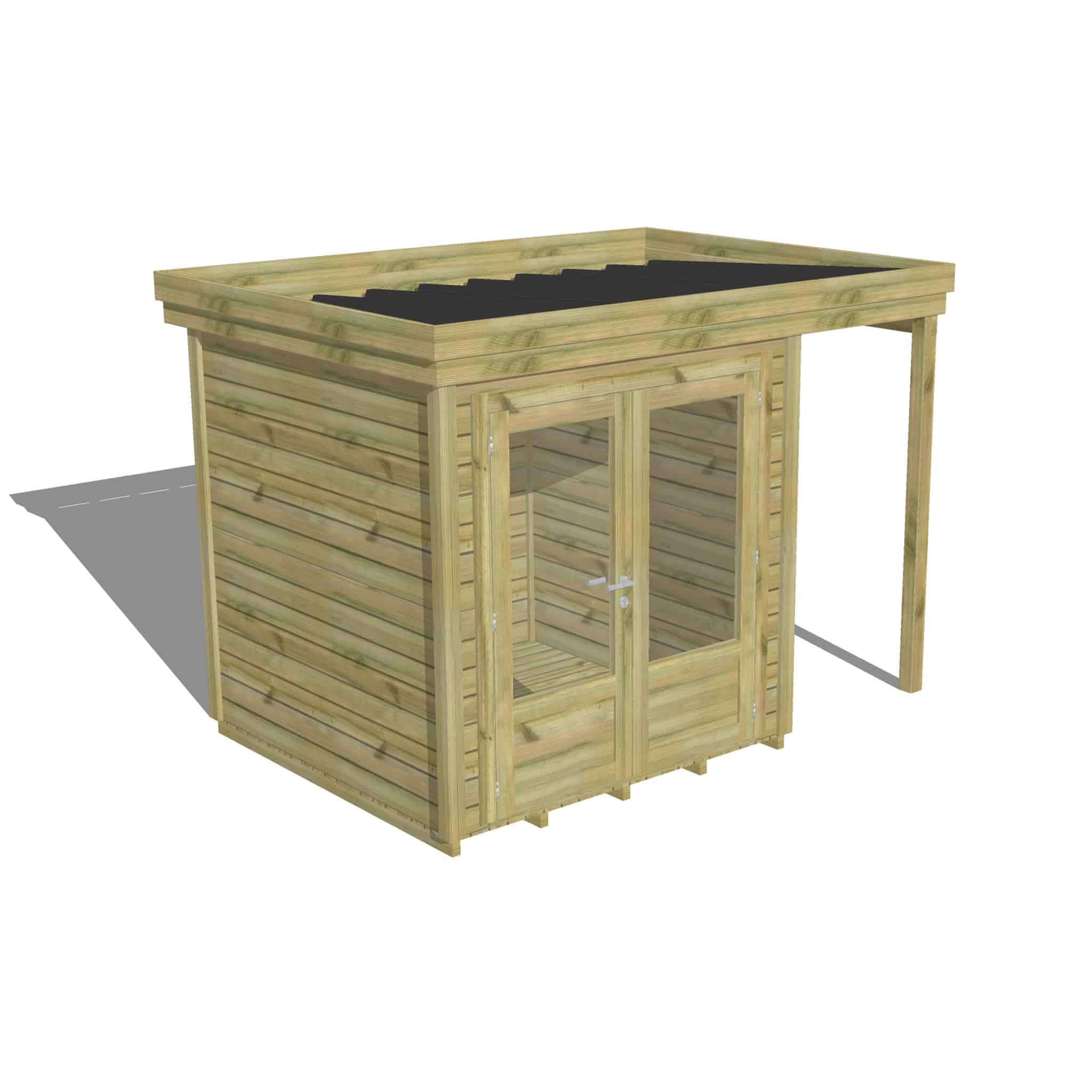 Abri Français Origine Atelier 4,1 m² abri jardin porte vitrée