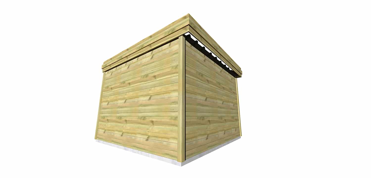 Abri Français Gamme Origine abri jardin 10,9 m² porte double