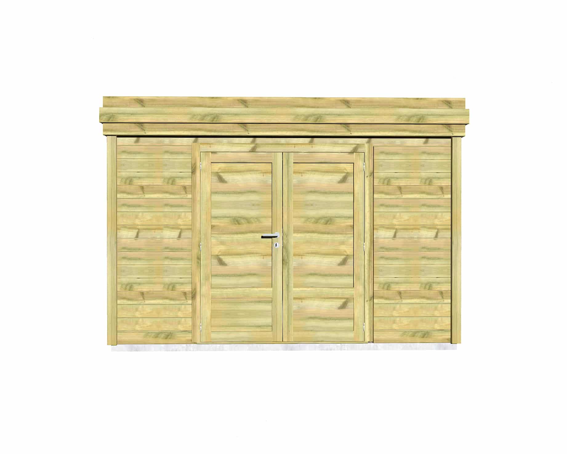 Abri Français Origine 13,2 m² abri de jardin porte pleine