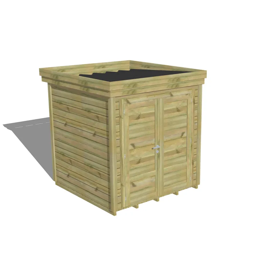 Abri Français Origine Cabane rangement porte double plancher 4,1m2