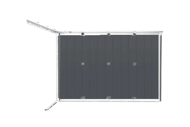 METAL GARDEN Portes de Garage woodgrain porte garage gris 7016