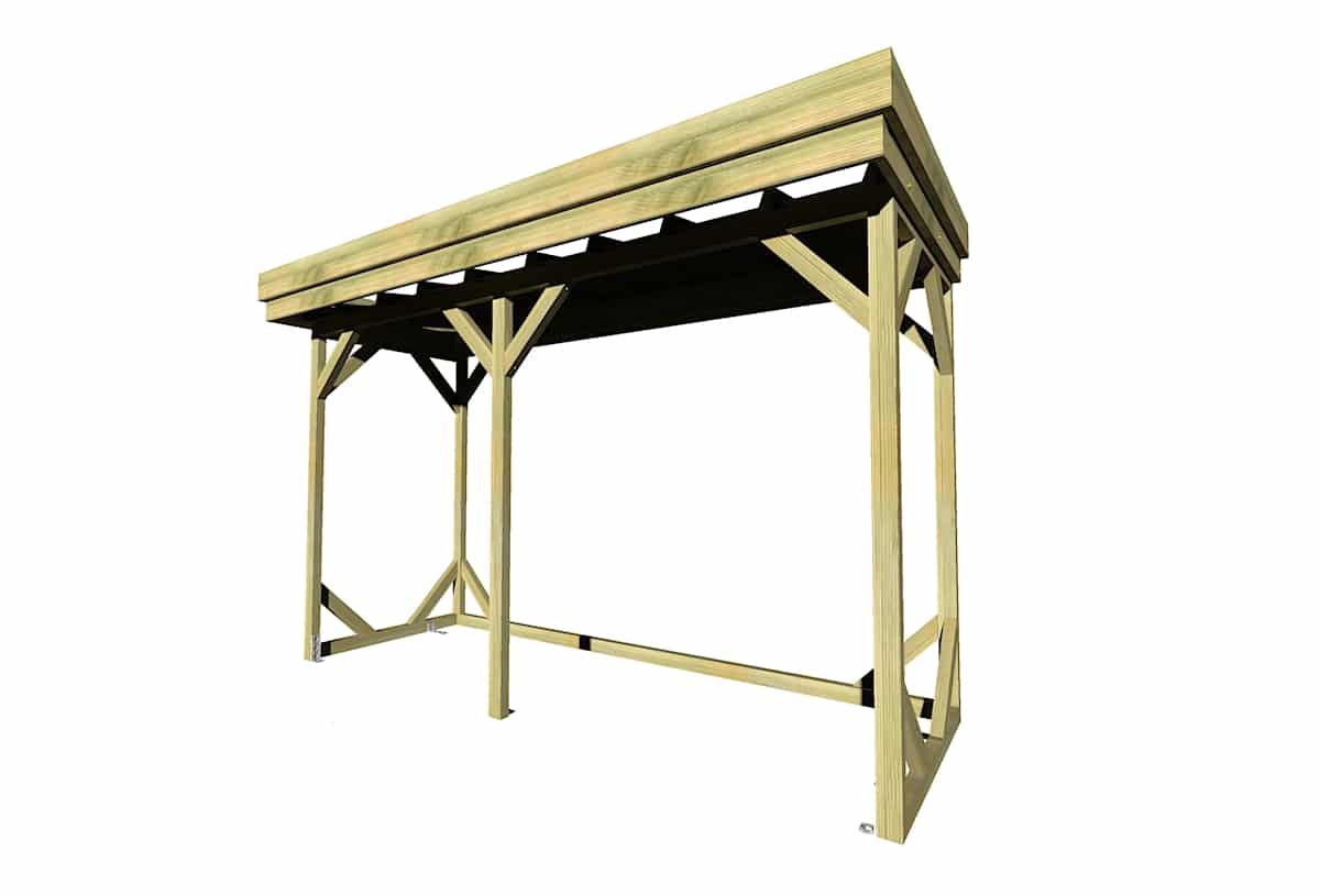 Abri Français Abris Bûches abri bûches 4 stères 3,15x1,31 m