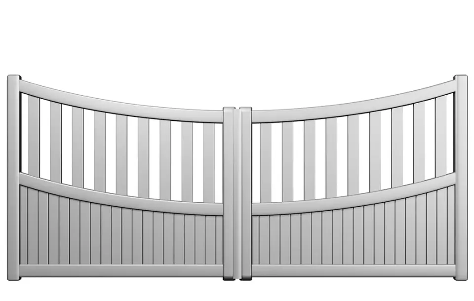 Préfalu Kenya portail battant aluminium jardin extérieur