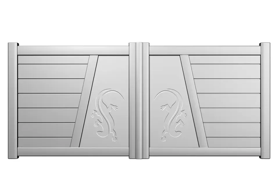 Préfalu Mar portail battant aluminium jardin