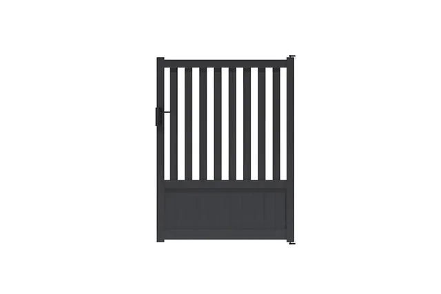 METAL GARDEN portillon semi barreaudé alu 1000x1450 mm