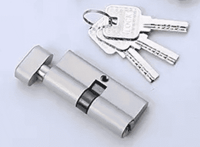 Abri Français Menuiseries Barillet de porte acier inox