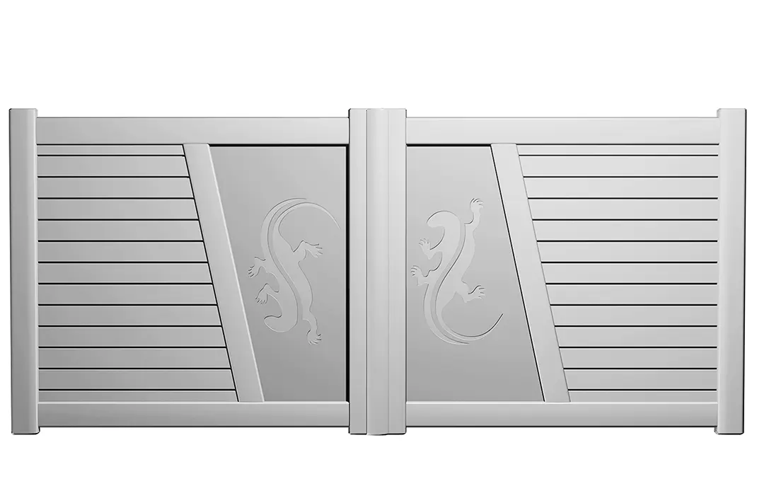 Préfalu Hindou portail battant aluminium jardin