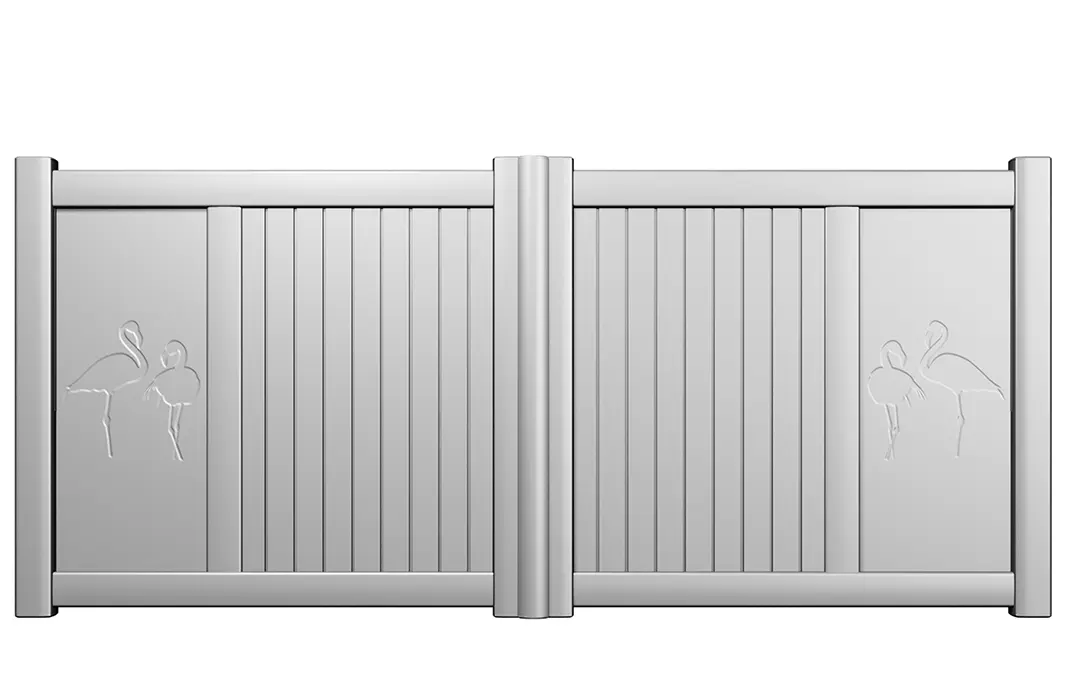 Préfalu KAST portail battant aluminium jardin