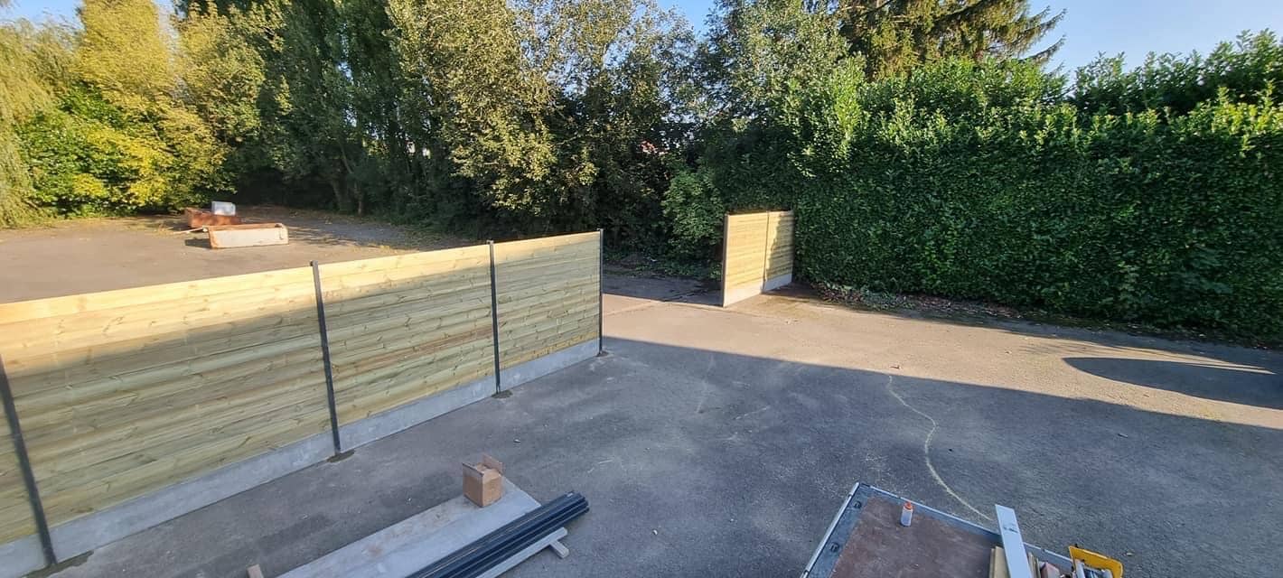 Abri Français Clôture Bois clôture extérieure pin vert 1,82 m