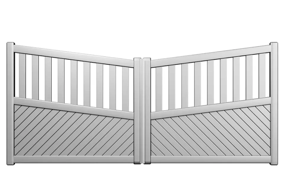 Préfalu TEIDE portail battant aluminium jardin