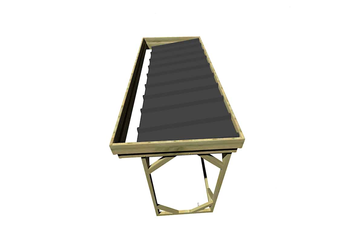Abri Français Abris Bûches abri bûches 4 stères 3,15x1,31 m