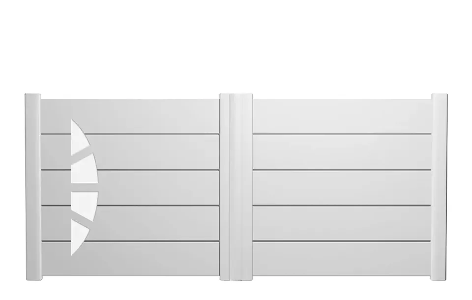 Préfalu Modele 3 portail battant alu jardin