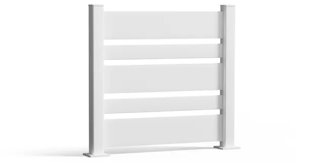 Préfalu Clothor clôture alu lames 160 et 84 mm
