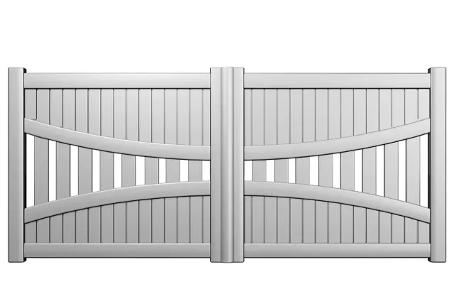 Préfalu Caucase portail battant alu jardin