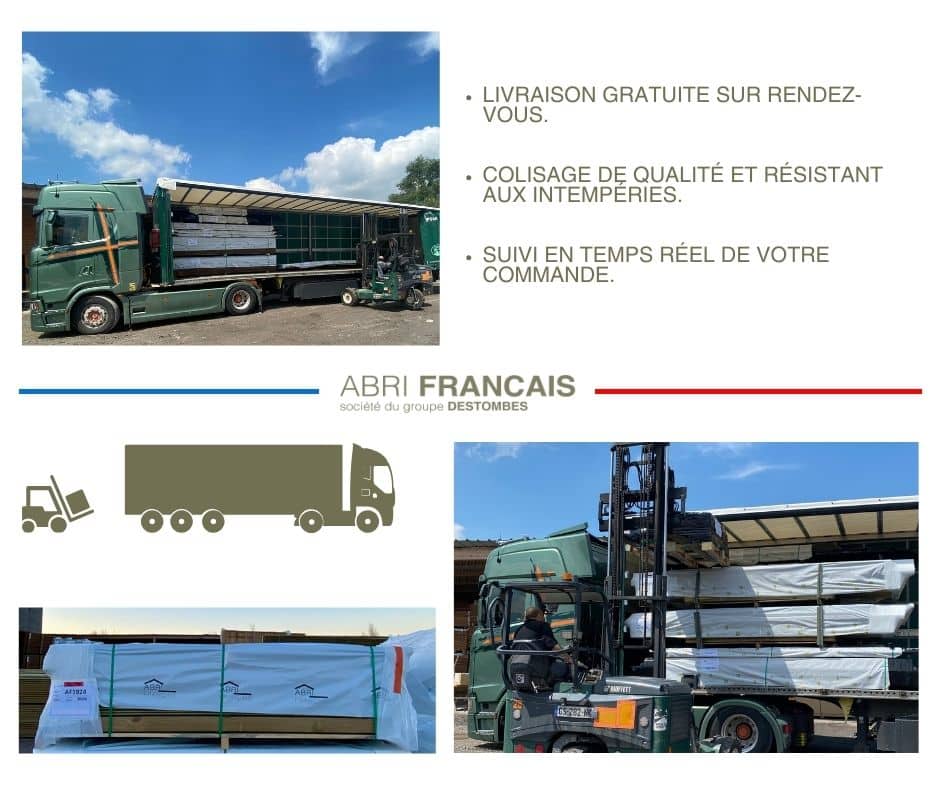 Abri Français Bois Madrier Chevron 45x145 mm Classe 4