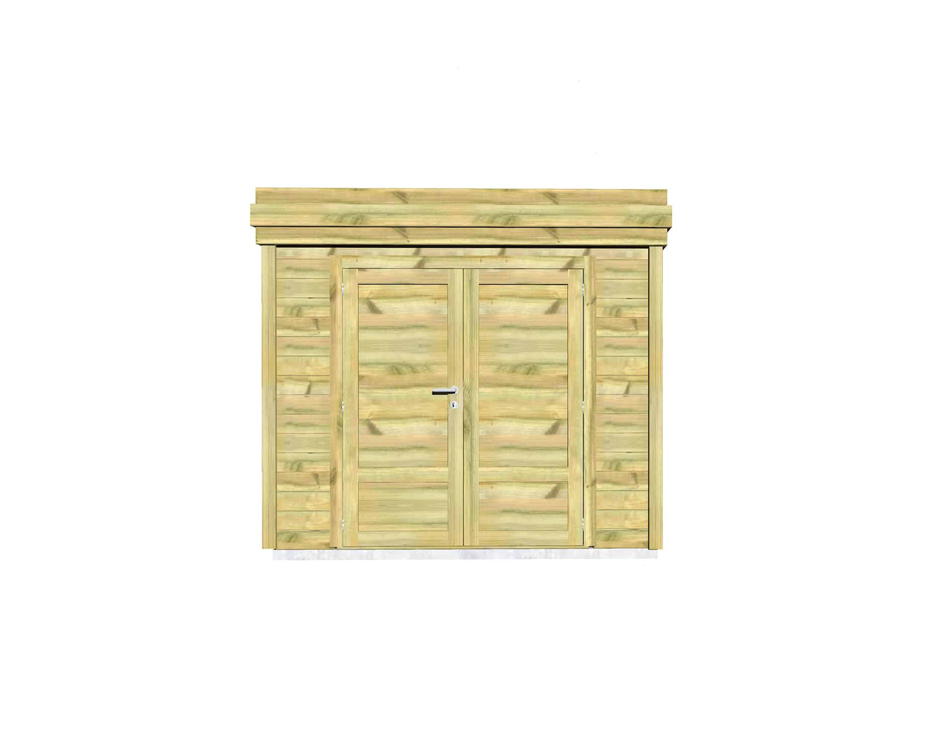 Abri Français Gamme Origine abri loisir 10,2 m² porte double