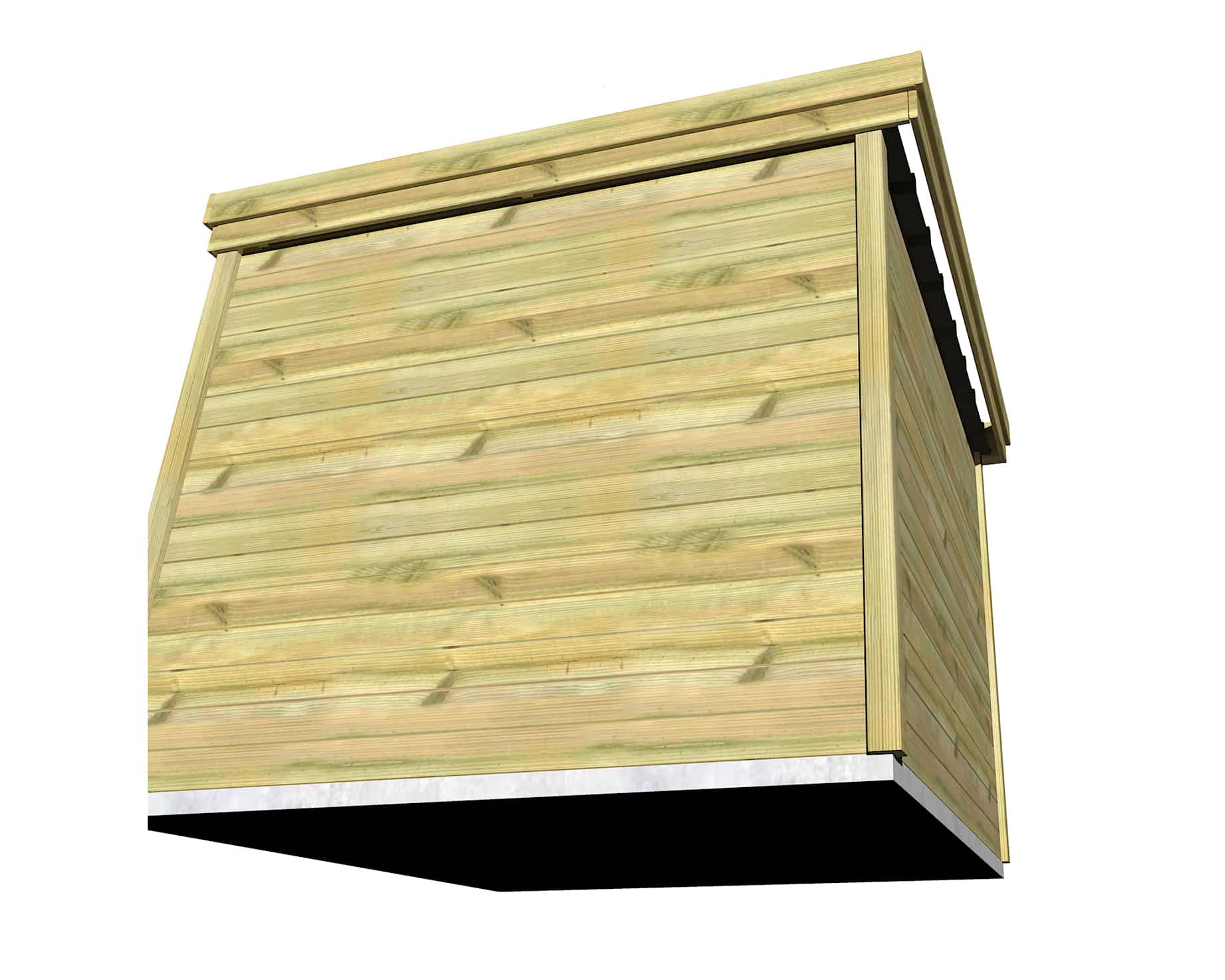 Abri Français Origine 6,3 m² porte double local rangement pin