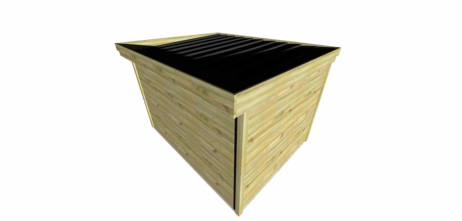 Abri Français Origine 8,3 m² porte vitrée abri jardin fenêtre