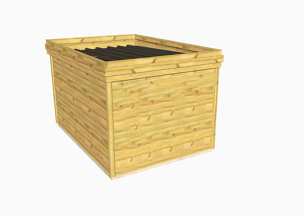 Abri Français Essentiel 2,64x3,44m abri de jardin 9,08m²