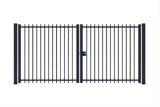 METAL GARDEN Portail battant tubes passants acier 4000 mm