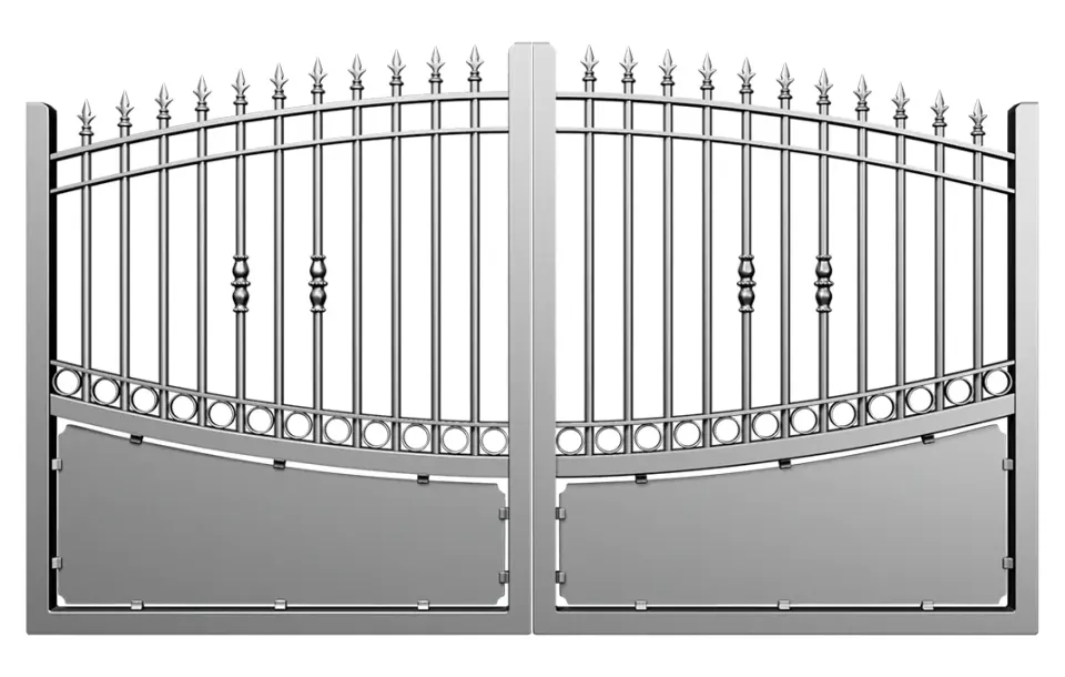 Préfalu Mandragore portail battant aluminium jardin