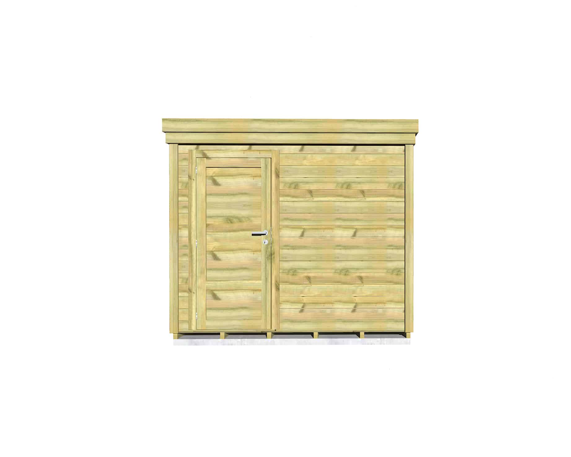 Abri Français Origine 2,50x2,00m local bois 6,7m²